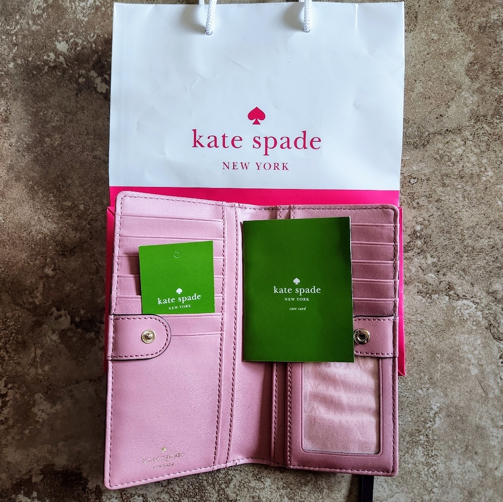 Kate Spade Purple Pink Wallet Like New - Picture 3 of 6